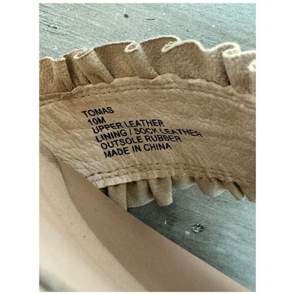 KATE SPADE NY Tomas NEW Leather Platform Wedge Sandal Strappy Nude Womens Sz 10M - Picture 7 of 13